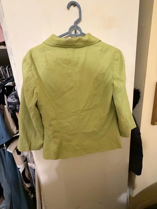 Motivi Lime Green Blazer – Made in Italy | Size IT 44 (US 8, Fits S/M) - Picture 5 of 5